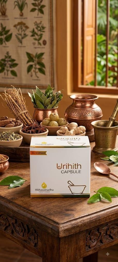 Hithaushadha traditional Ayurvedic herbal formulation with natural ingredients